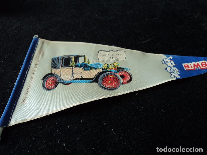 Galhardetes de cole&ccedil;&atilde;o: COLECCION HISTORIA DEL AUTOMOVIL DE BIMBO LANCHESTER 1908 26 X 14 CM