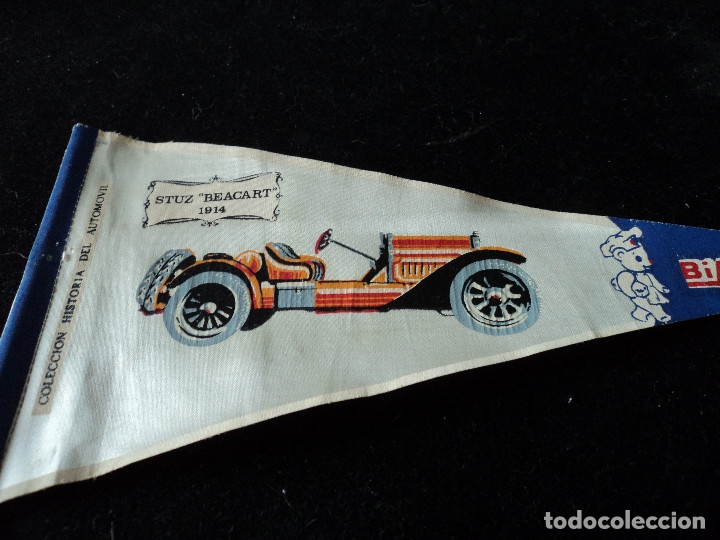 Galhardetes de cole&ccedil;&atilde;o: COLECCION HISTORIA DEL AUTOMOVIL DE BIMBO STUZ BEACART 1914 26 X 14 CM