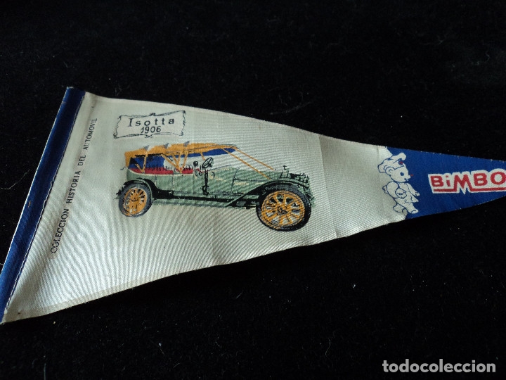 Galhardetes de cole&ccedil;&atilde;o: COLECCION HISTORIA DEL AUTOMOVIL DE BIMBO ISOTTA 1906 26 X 14 CM