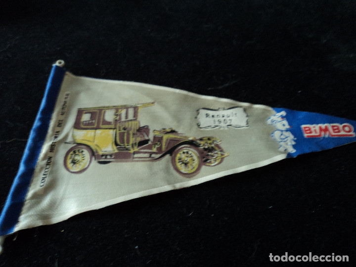 Galhardetes de cole&ccedil;&atilde;o: COLECCION HISTORIA DEL AUTOMOVIL DE BIMBO RENAULT 1907 26 X 14 CM