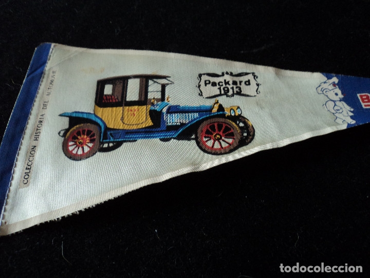 Galhardetes de cole&ccedil;&atilde;o: COLECCION HISTORIA DEL AUTOMOVIL DE BIMBO PACKARD 1913 26 X 14 CM