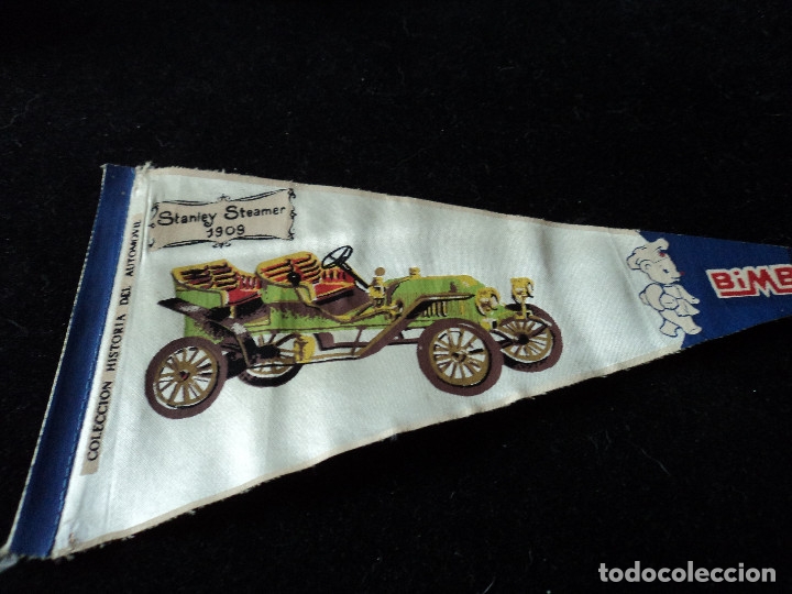 Galhardetes de cole&ccedil;&atilde;o: COLECCION HISTORIA DEL AUTOMOVIL DE BIMBO STANLEY STEAMER 1909 26 X 14 CM