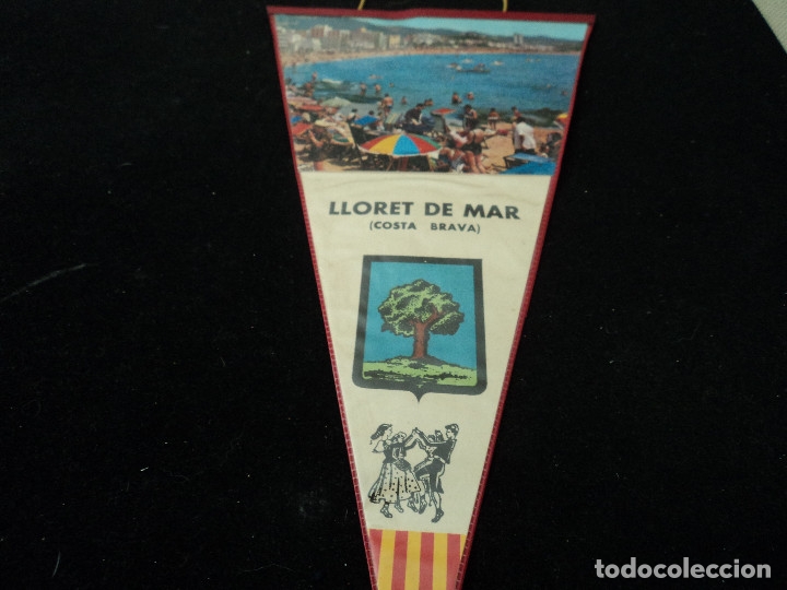 Banderines de colecci&oacute;n: BANDERIN PLASTIFICADO LLORET DE MAR 28 X 15 CM
