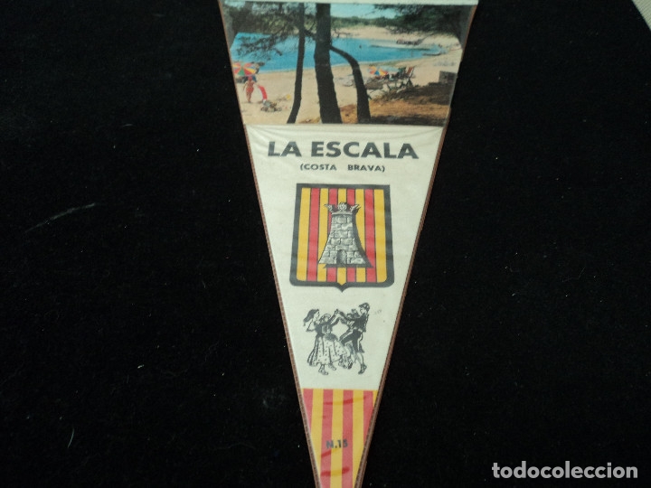 Banderines de colecci&oacute;n: BANDERIN PLASTIFICADO LA ESCALA 28 X 15 CM