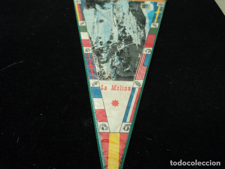 Banderines de colecci&oacute;n: BANDERIN PLASTIFICADO LA MOLINA 29 X 15 CM