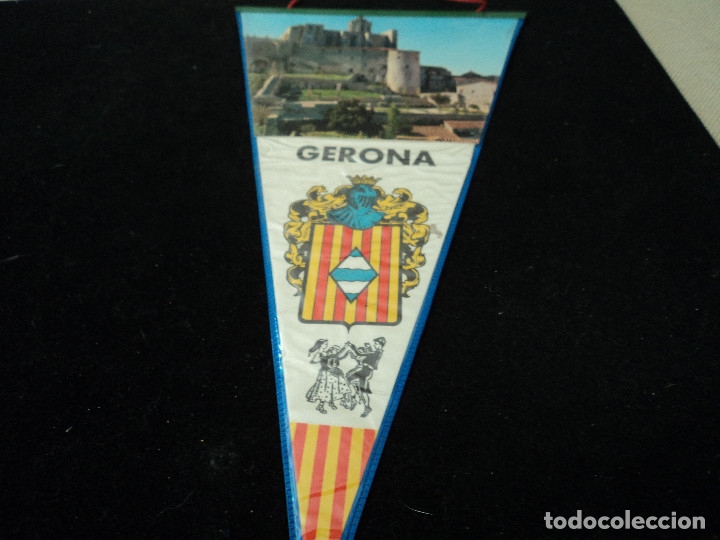 Sammlung von Wimpeln: BANDERIN PLASTIFICADO GERONA 29 X 15 CM