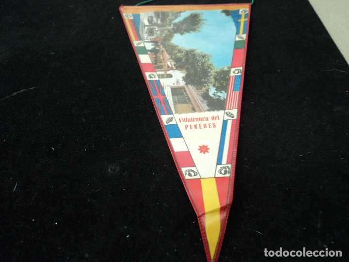 Sammlung von Wimpeln: BANDERIN PLASTIFICADO VILLAFRANCA DEL PENEDES 29 X 15 CM