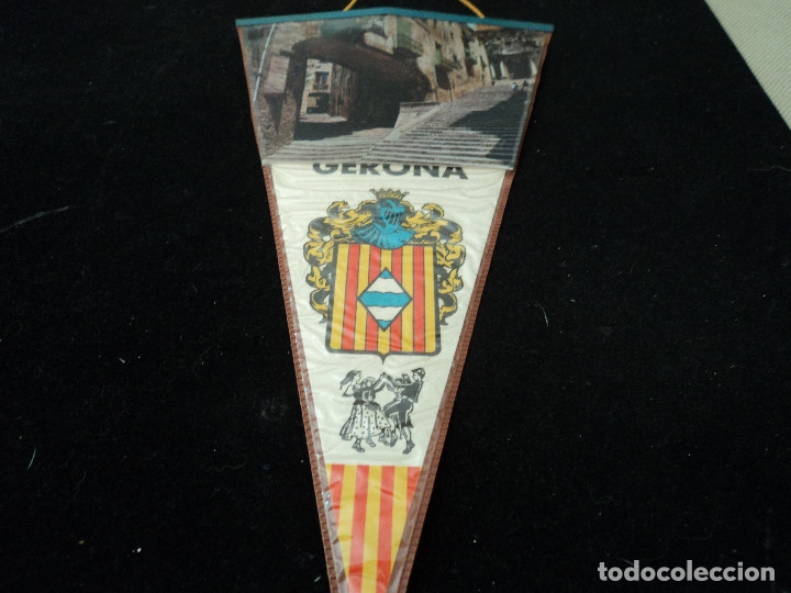 Sammlung von Wimpeln: BANDERIN PLASTIFICADO GERONA 29 X 15 CM