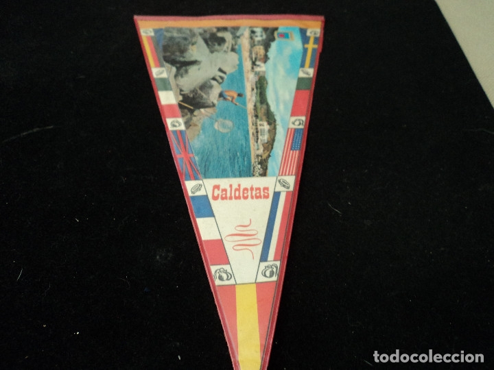 Sammlung von Wimpeln: BANDERIN PLASTIFICADO CALDETAS 29 X 15 CM