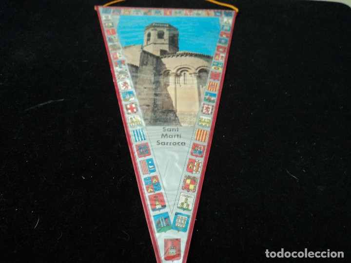 Sammlung von Wimpeln: BANDERIN PLASTIFICADO SANT MARTI SARROCA 29 X 15 CM