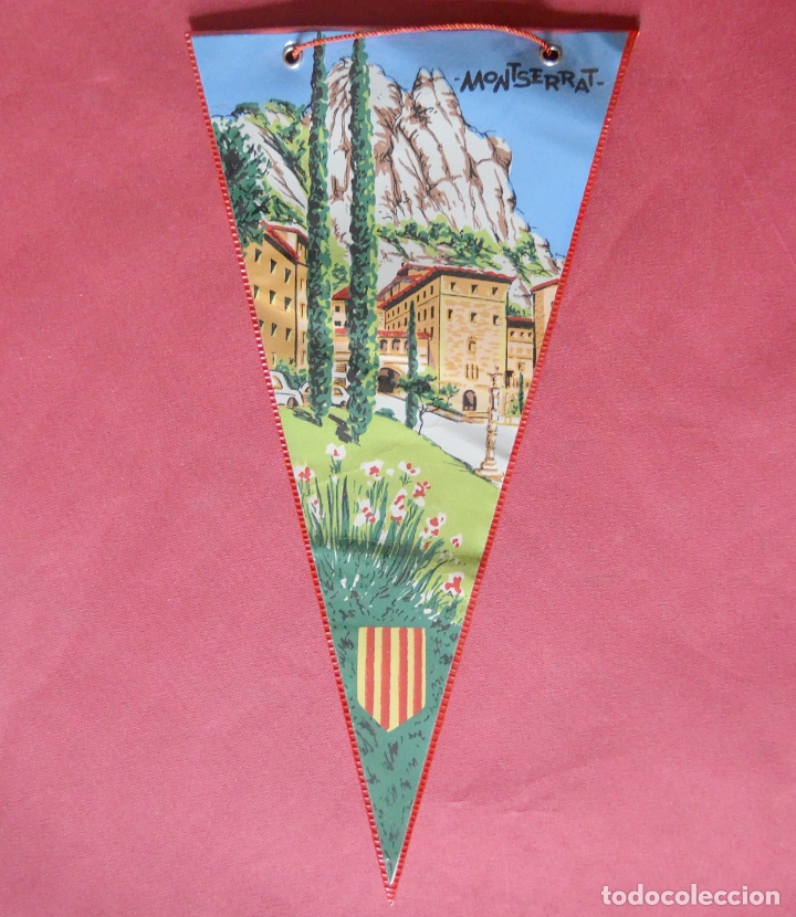 Sammlung von Wimpeln: MONSERRAT - BANDERIN A&Ntilde;OS 60 O 70