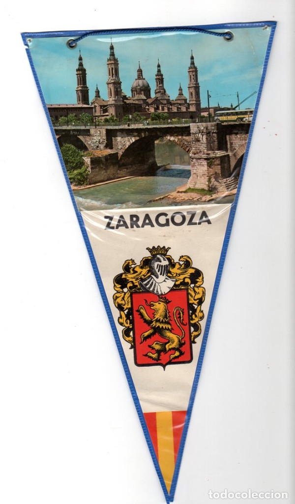 Collection pennants: ZARAGOZA *** BANDERIN PLASTIFICADO