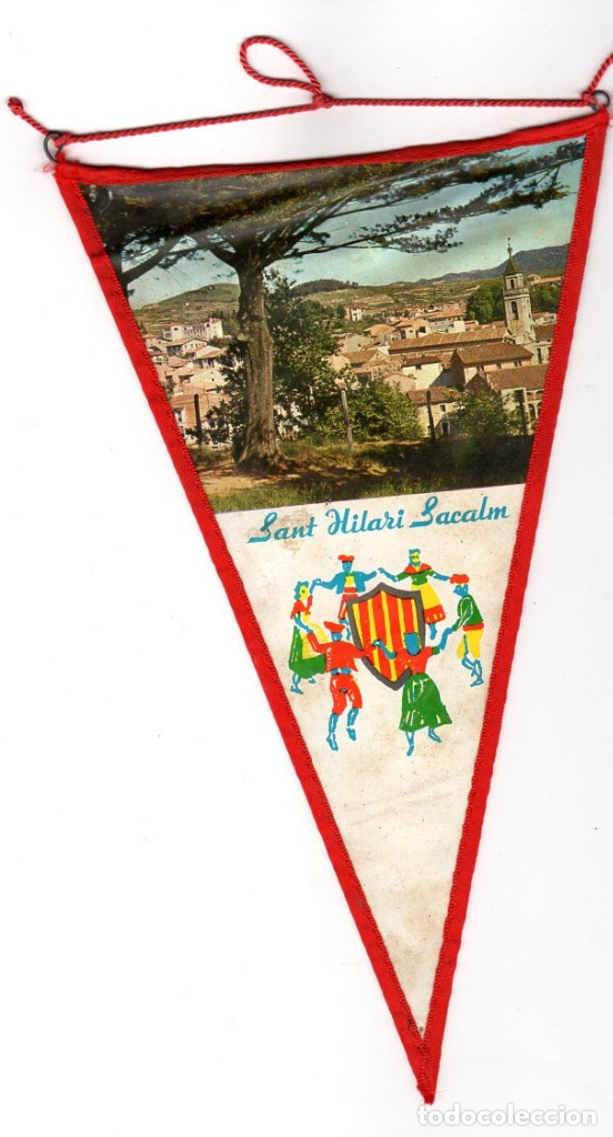 Galhardetes de cole&ccedil;&atilde;o: SANT HILARI SACALM GIRONA *** BANDERIN TELA