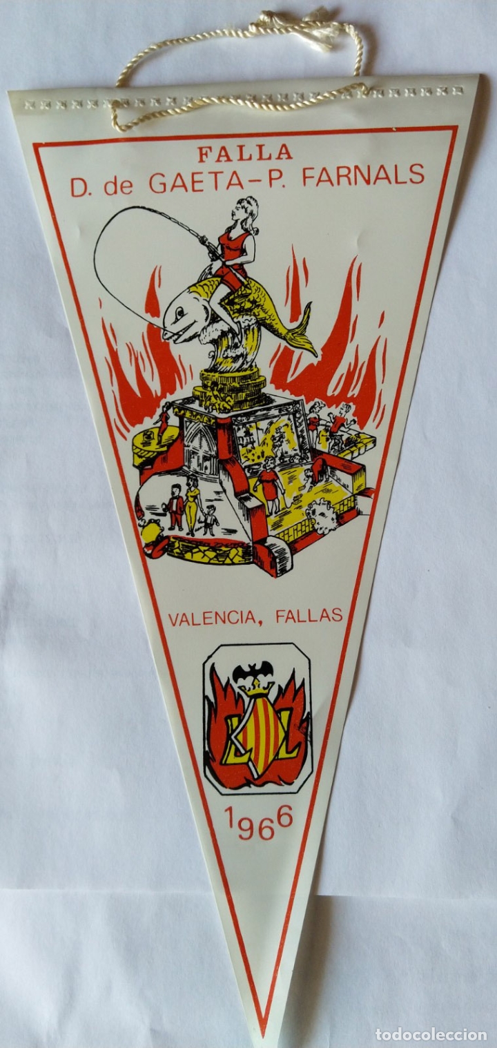Banderines de colecci&oacute;n: VALENCIA FALLAS 1966 - Foto 1