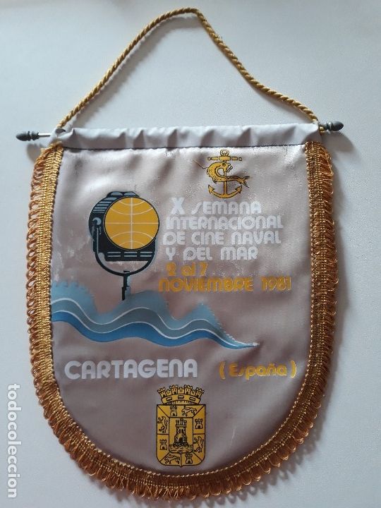 Collection pennants: Banderin. X Semana Internacional de Cine Naval y del Mar. Cartagena, 1981