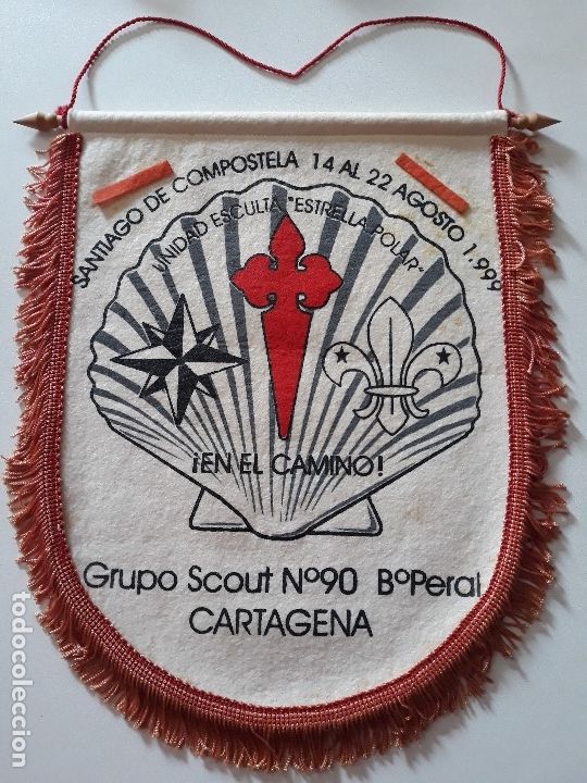 Bandierine di collezione: Banderin. Grupo Scuout n&ordm; 90 Barrio Peral. Cartagena, 1999