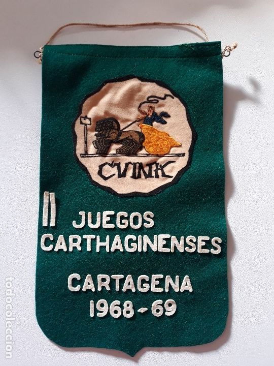 Collection pennants: BANDERIN. II Juegos Carthaginenses. Cartagena 1968 - 69.