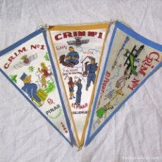 Banderines de colección: 3 BANDERINES C.R.I.M. Nº 1 EL PINAR VALLADOLID