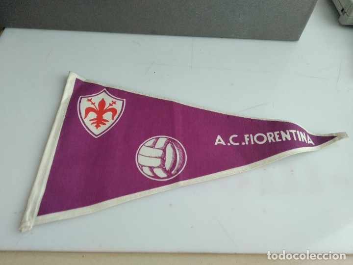 Sammlung von Wimpeln: ANTIGUO BANDERIN DE TELA  FUTBOL FIORENTINA