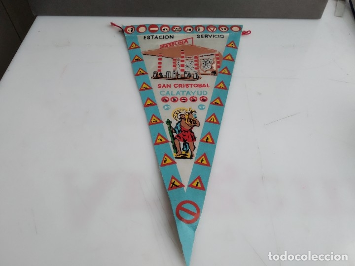 Sammlung von Wimpeln: ANTIGUO BANDERIN DE TELA  ESTACION DE SERVICIO SAN CRISTOBAL