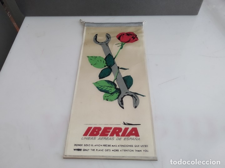 Bandierine di collezione: ANTIGUO BANDERIN DE TELA IBERIA