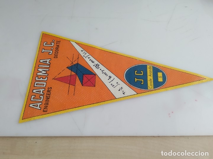 Bandierine di collezione: ANTIGUO BANDERIN DE TELA ACADEMIA JC