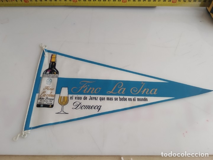 Bandierine di collezione: ANTIGUO BANDERIN DE TELA FINO LA INA