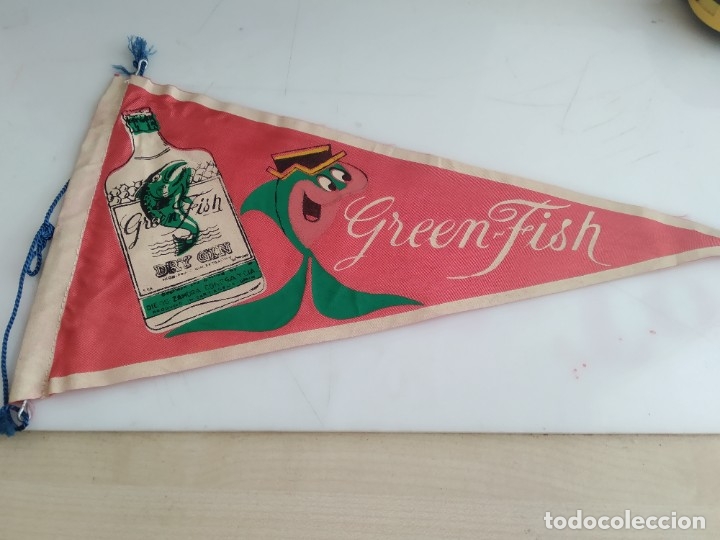 Bandierine di collezione: ANTIGUO BANDERIN DE TELA GREEN FISH