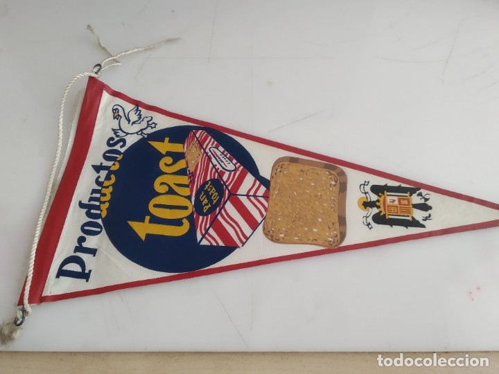 Bandierine di collezione: ANTIGUO BANDERIN DE TELA PRODUCTOS TOAST