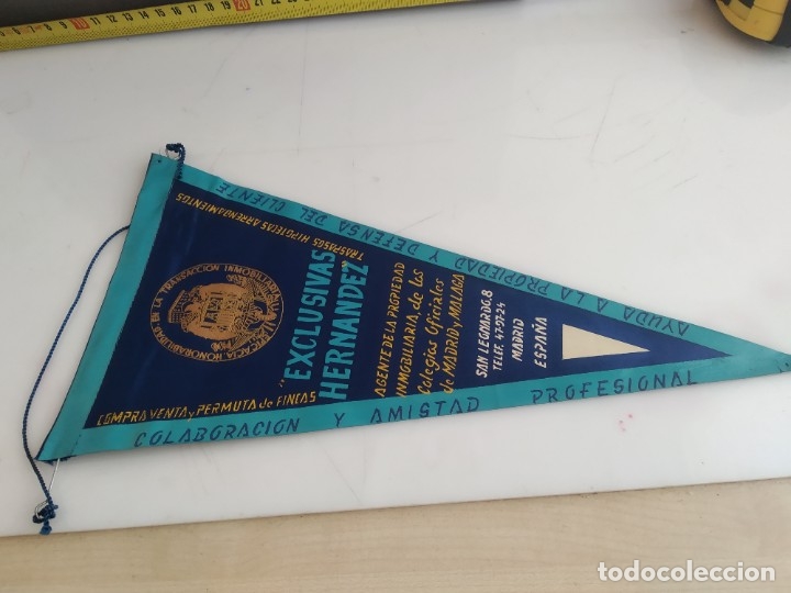 Bandierine di collezione: ANTIGUO BANDERIN DE TELA  EXCLUSIVAS HERNANDEZ