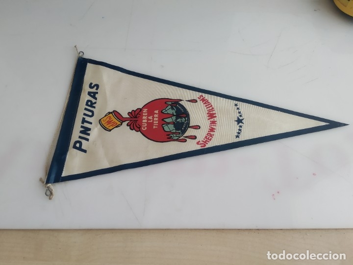 Bandierine di collezione: ANTIGUO BANDERIN DE TELA PINTURAS SWP