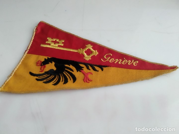 Fanions de collection: ANTIGUO BANDERIN DE TELA  GENEVE