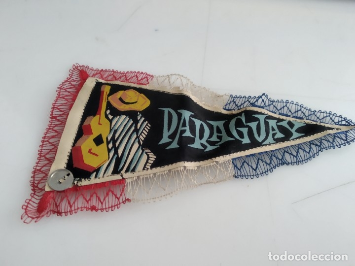 Fanions de collection: ANTIGUO BANDERIN DE TELA  PARAGUAY