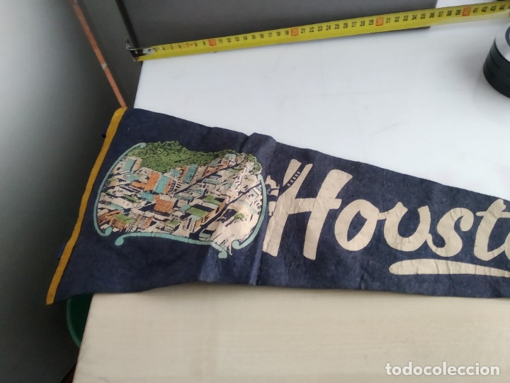 Fanions de collection: ANTIGUO BANDERIN DE TELA HOUSTON