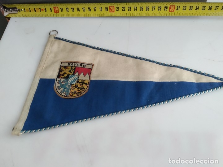 Fanions de collection: ANTIGUO BANDERIN DE TELA REAL BAYERN