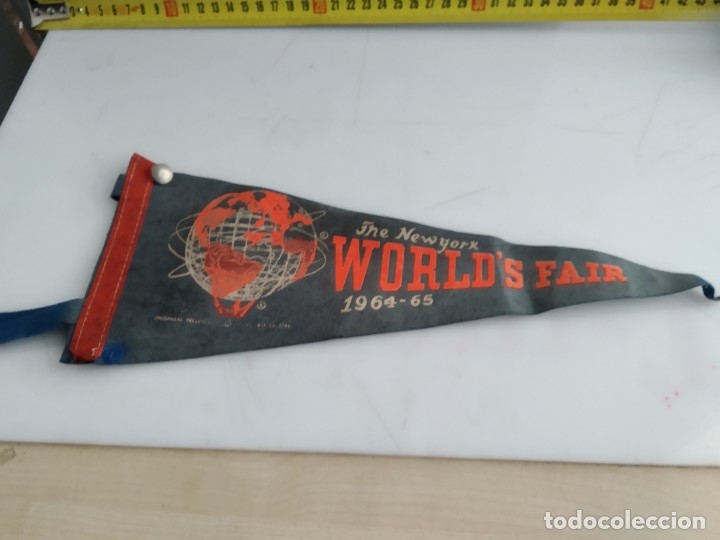Fanions de collection: ANTIGUO BANDERIN DE TELA THE NEW YORK