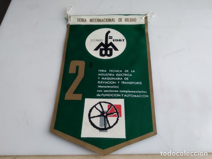 Bandierine di collezione: ANTIGUO BANDERIN FERIA INTERNACIONAL DE BILBAO