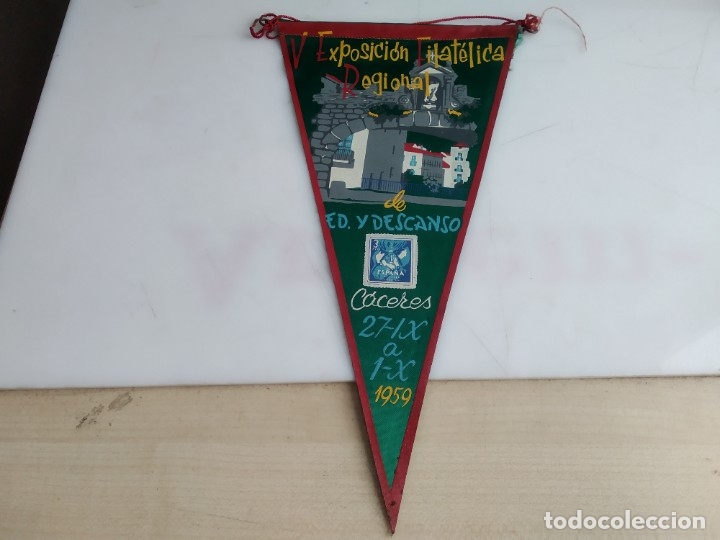 Bandierine di collezione: ANTIGUO BANDERIN exposicion filatelia