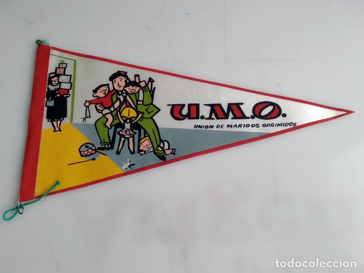 Bandierine di collezione: ANTIGUO BANDERIN UNION DE MARIDOS OPRIMIDOS