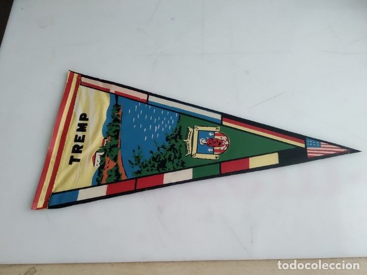 Fanions de collection: ANTIGUO BANDERIN DE TREMP