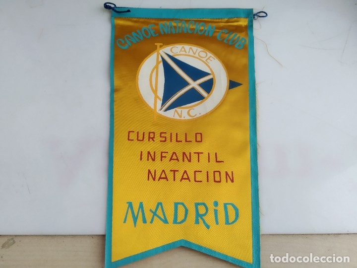 Fanions de collection: ANTIGUO BANDERIN CANOE NATACION