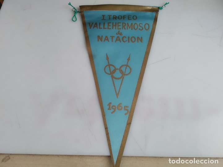 Fanions de collection: ANTIGUO BANDERIN TROFEO NATACION