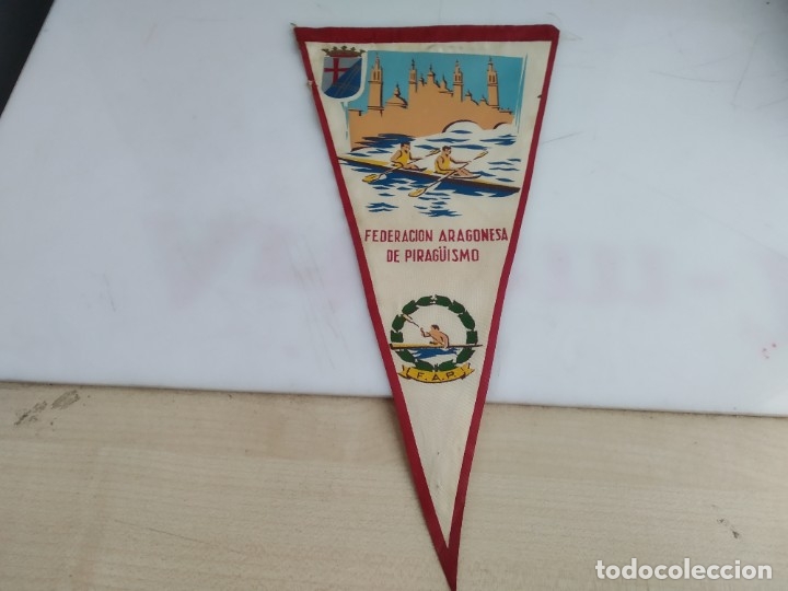 Fanions de collection: ANTIGUO BANDERIN FEDERACION ARAGONESA DE PIRAGUISMO