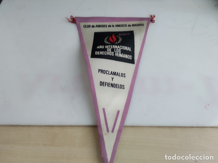 Sammlung von Wimpeln: ANTIGUO BANDERIN DERECHOS HUMANOS