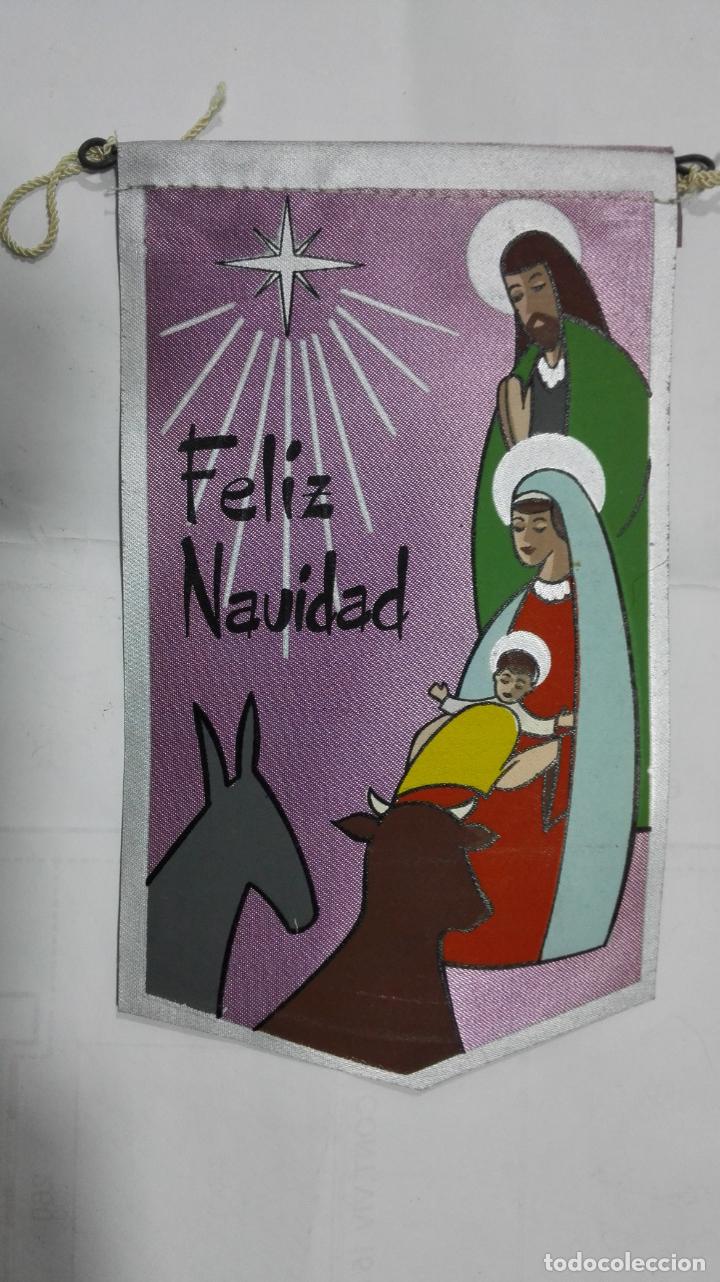 Fanions de collection: ANTIGUO BANDERIN, FELIZ NAVIDAD, MEDIDA 17,5 X 10 CM