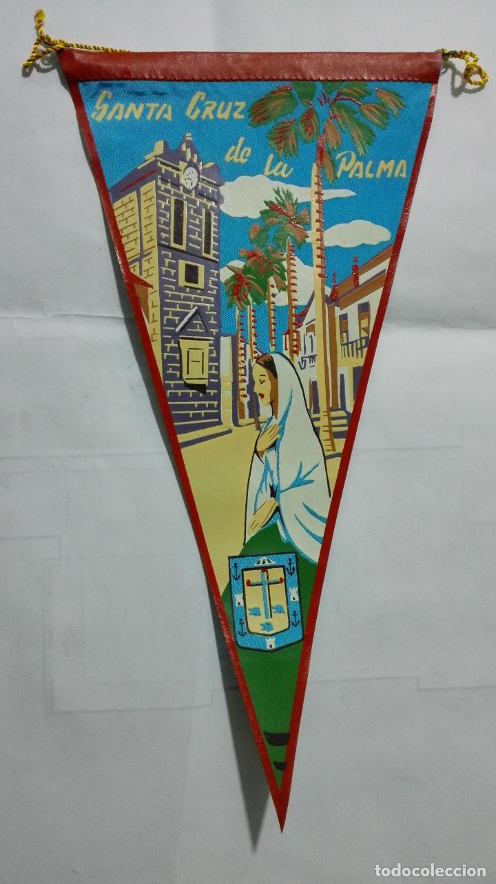 Fanions de collection: ANTIGUO BANDERIN, SANTA CRUZ DE LA PALMA, MEDIDA 29 CM