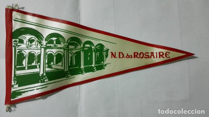 Fanions de collection: ANTIGUO BANDERIN, N. D. DU ROSAIRE, MEDIDA 26 CM