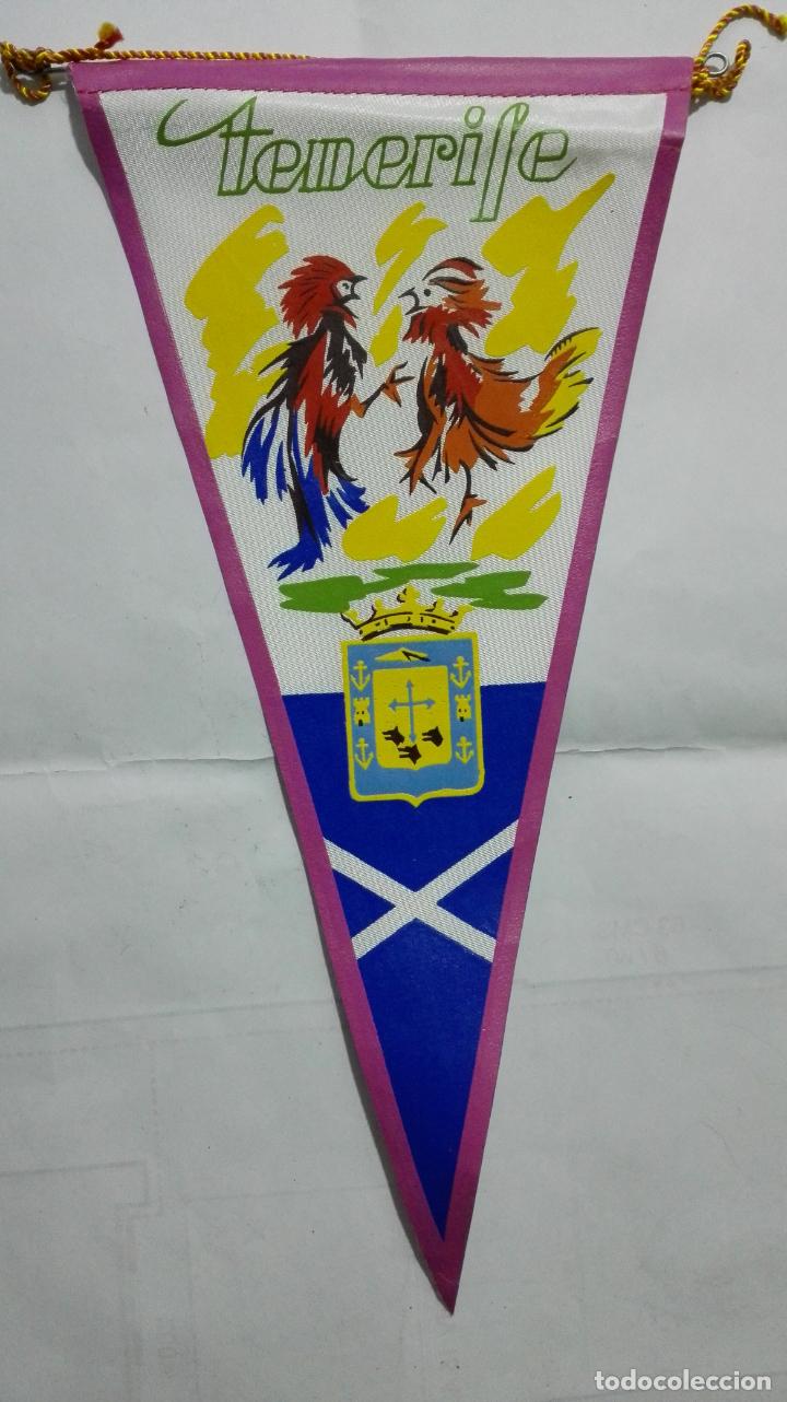 Fanions de collection: ANTIGUO BANDERIN, TENERIFE, MEDIDA 26 CM
