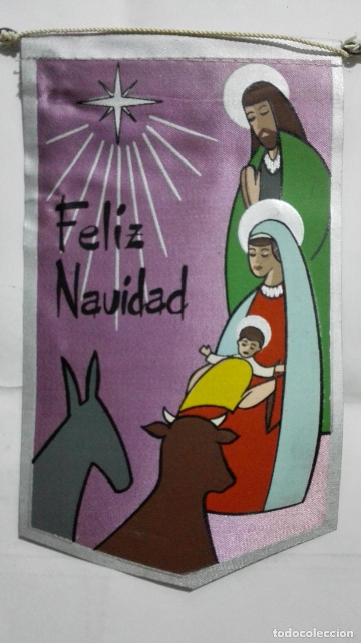 Fanions de collection: ANTIGUO BANDERIN, FELIZ NAVIDAD, MEDIDA 18 X 10 CM