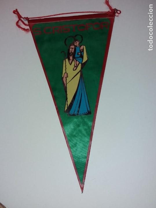 Galhardetes de cole&ccedil;&atilde;o: BANDERIN DE S. CRISTOFOR, 27 X 15 CM. A&Ntilde;OS 60